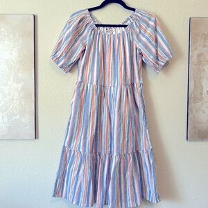 Harlow and Rose tiered puff-sleeve summer dress